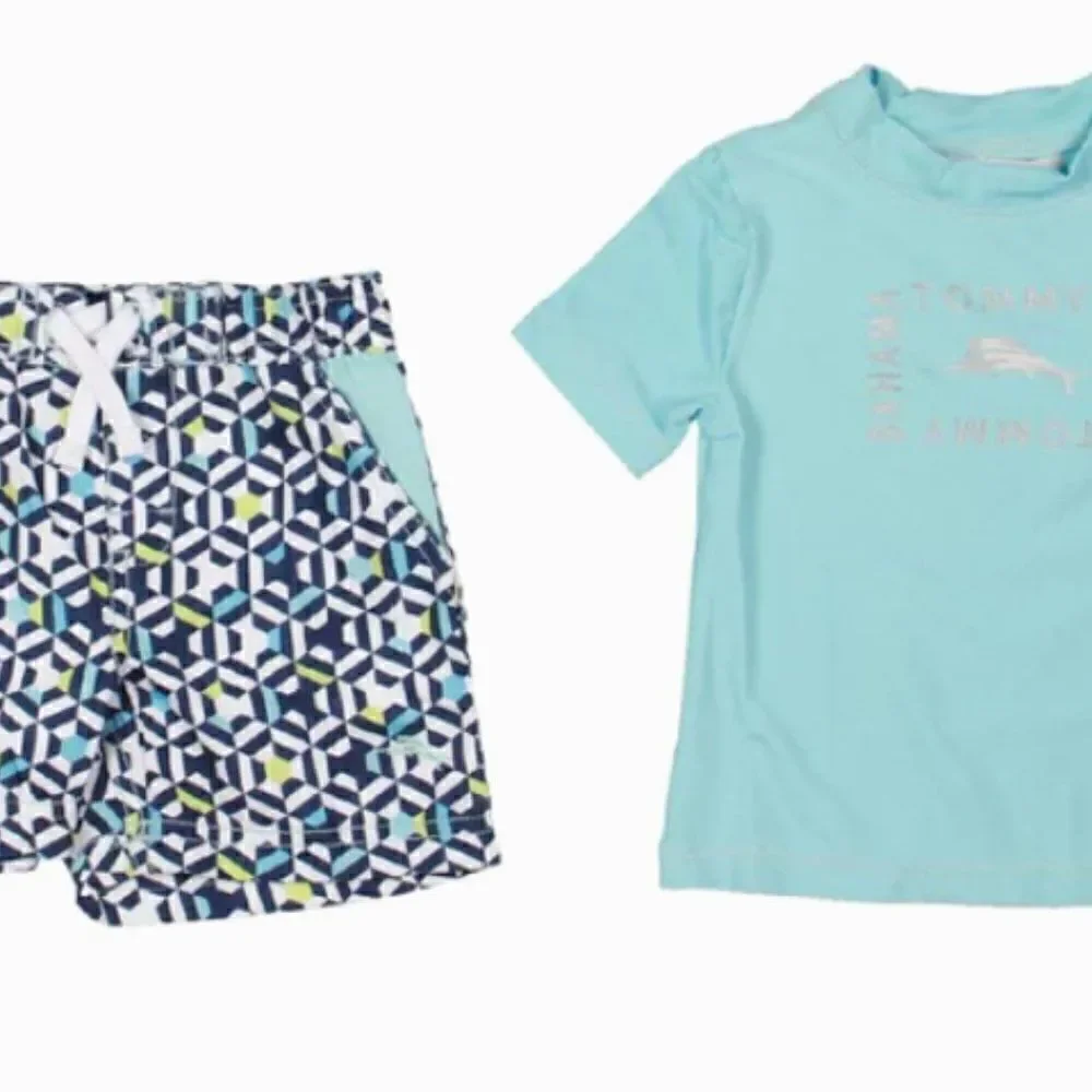 Tommy Bahama Kids Printed 2 Piece Rashguard Swimset Size 12 months